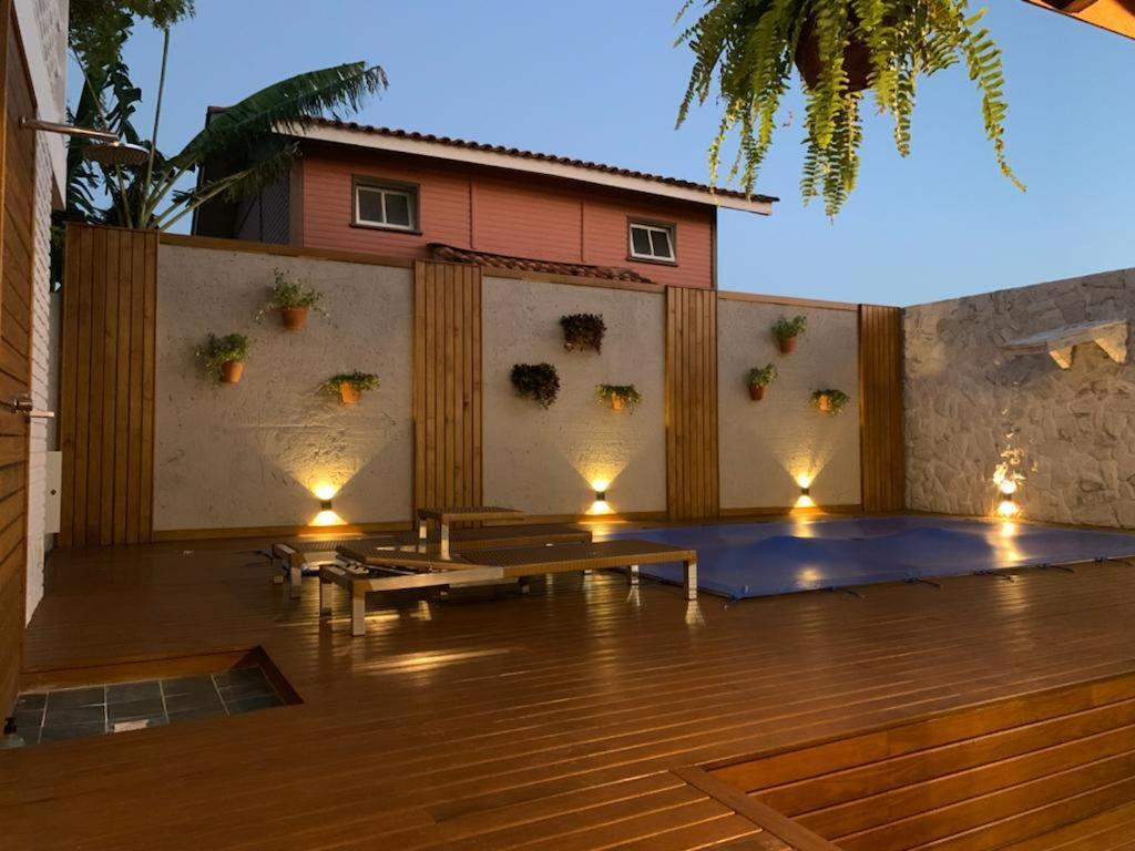 Casa Com Piscina Em Frente A Praia Do Santinho Florianópolis Kültér fotó